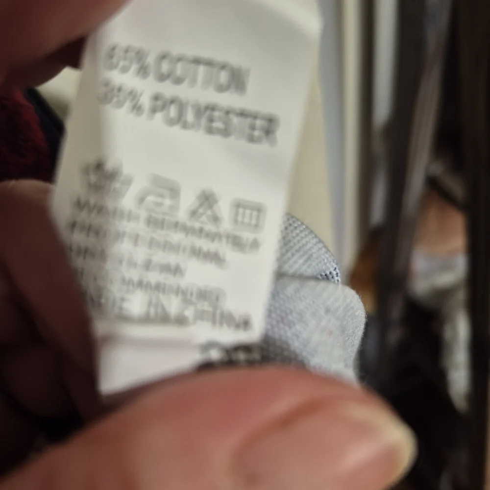 Chevron Stripe Long-Sleeve Tee in Navy, Orange & Red - Picture 4 of 6